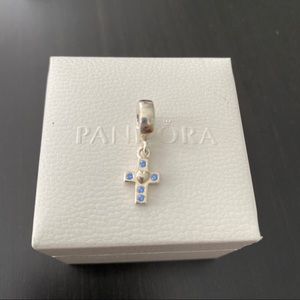 Pandora cross dangle charm